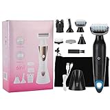 5 in 1 Elektrischer Rasierer Männer, Augenbrauen trimmer Bikini trimmer,elektrische epilierer, nase bart augenbraue rasiert trimmen set schönheit tools (Männlich schwarz)