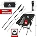 AVIVA Sports 3-in-1 Camping Chair, Trekking Poles & Mounted Flashlight – All-in-One Backpacking Kit Small & Weighs Only 3 lbs – Lightweight Aluminum Hiking Poles - Chair & High Lumen LED Light