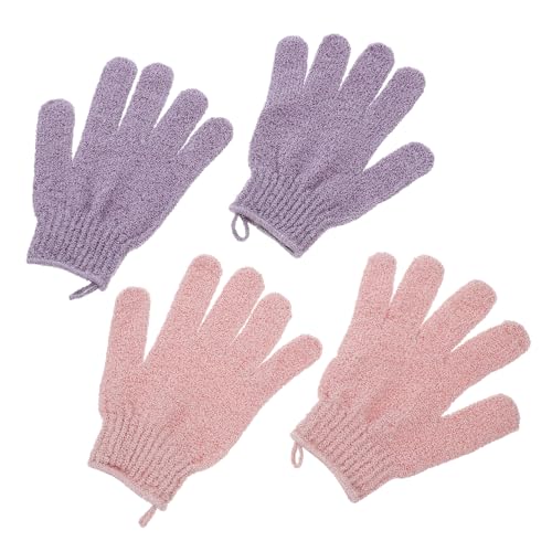 WRITWAA 2paires De Douche Exfoliants Pour Bain Et Douche Gommage Mains Corps Élimination Peaux Mortes Réutilisables Pour Hommes Et Femmes