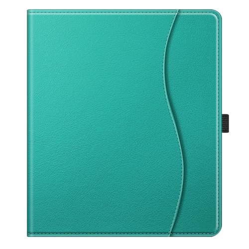 Fintie Stand Case for Kindle Scribe - Premium PU Leather Foldable Stand Cover Auto Sleep/Wake with Card Slot and Pen Holder for 10.2 Inch Kindle Scribe (2024/2022 Release), Jade by FINTIE - Image 9