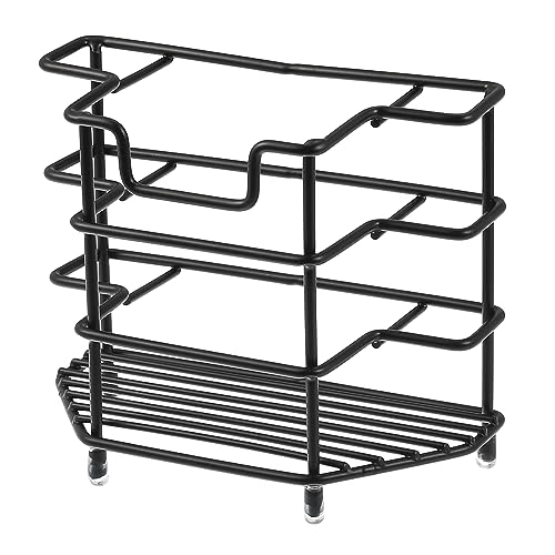 VOCOSTE 電動歯ブラシスタンド 歯ブラシホルダー 歯ブラシ立て 歯ブラシ置き 水切り 速乾 洗面所 バスルーム 収納 黒