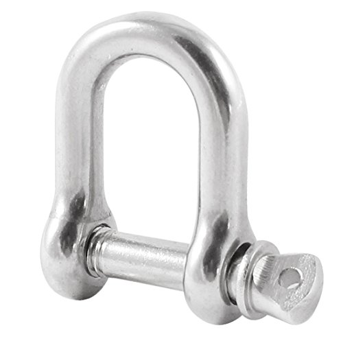 HEAVYTOOL Schäkel gerade Kurze Form 7mm Edelstahl V4A AISI 316 [5 Stück]