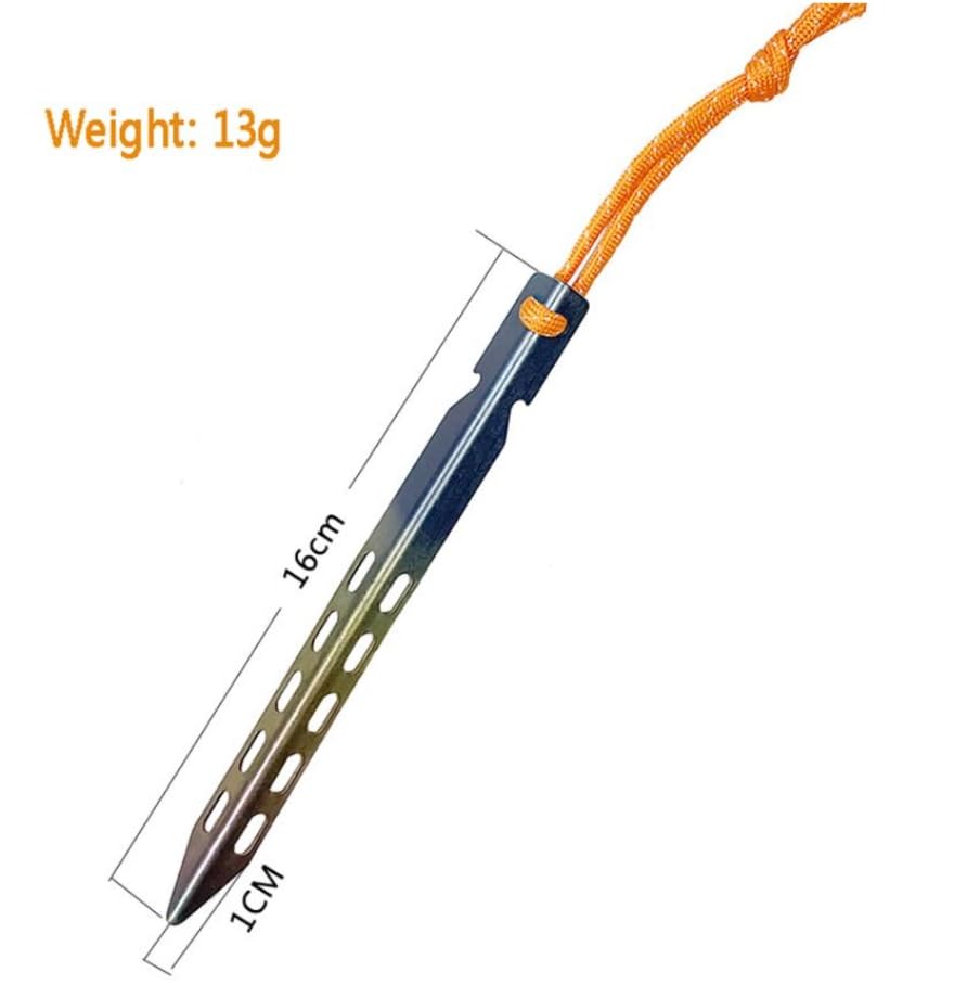 Clavijas para tienda de campaña, clavijas para tienda de campaña a prueba de viento en forma de V, clavijas para tienda de campaña al aire libre, clavijas para tienda de campaña portátiles, clavi