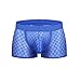 Produktbild Celucke Unterwäsche Herren Transparent, Männer Niedrige Taille Mesh Boxer Beule Comfy Shorts Unterhose Unterwäsche