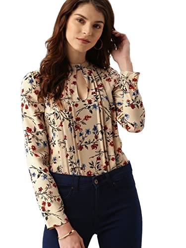 Image of HITHROW Solid Regular Fit Women's Tops