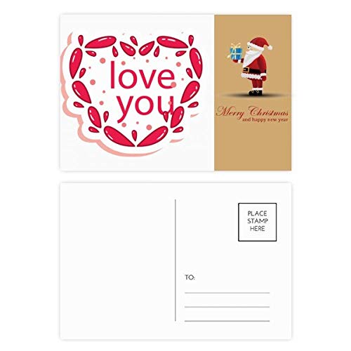 Cartes postales de Saint-Valentin en cœur rose pour déclarations d'amour et petites attentions
