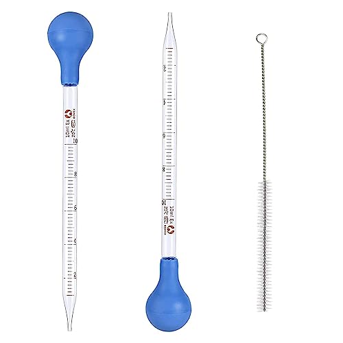 Glaspipette 1 Ml – Wiederverwendbar, Mit Gummiaufsatz Und Skala, Für ätherische Öle, Medikamente, Parfüm Und Mehr
