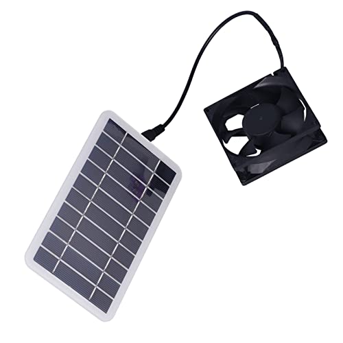 Ventilador de panel solar de escape para eliminar calor en camping 6