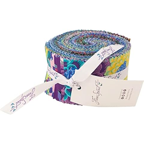 Free Spirit Kaffe Fassett Collective Cool Design Roll 40 tiras de 2.5 pulgadas Cover