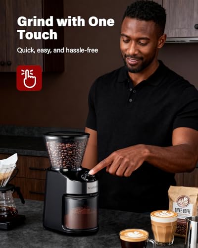 image for SHARDOR Electric Burr Coffee Grinder for Home Use, Coffee Bean Grinder