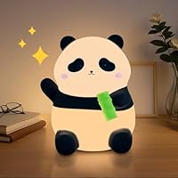 NICE POINT Night Light for Kids, Cute Nursery Panda Light, Squishy Animals Silicone Lamp Up for Boys and Girls,Kawaii LED Nightlight for Toddler Bedroom and Kid Room Decor.