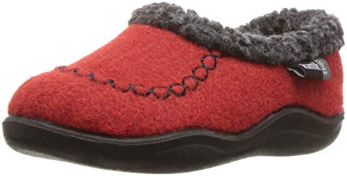 Kamik Unisex-Kid's COZYCABIN2 Slipper, red, 5 Medium US Big Kid
