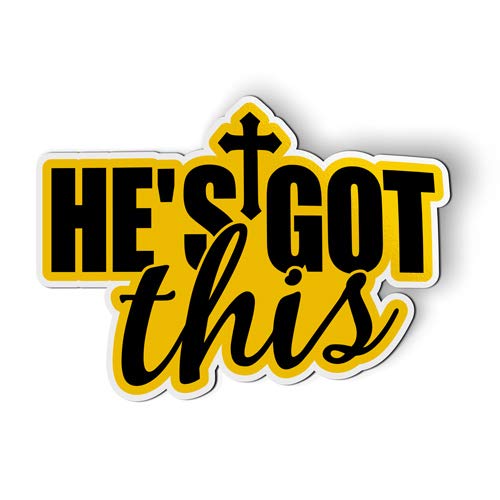 He's Got This Jesus Christian Faith - Magnet - Car Fridge Locker - Select Size
