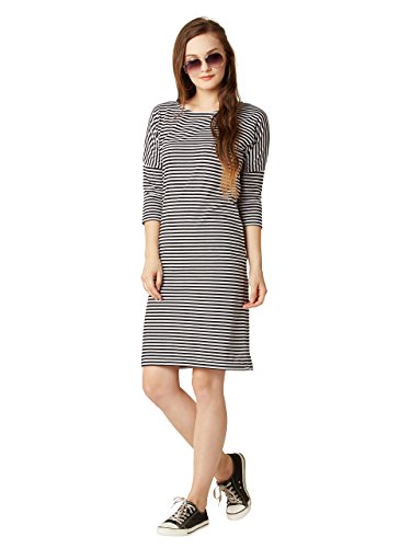 Image of Miss Chase Women's Striped Cotton Shift Dress