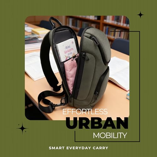 Image of HUPLA Unisex Crossbody Sling Bag | Anti-Theft Chest Bag for Men & Women | Compact Travel Passport & Airport Bag | Front Side Cross Shoulder Bag | Waterproof Daily Use Sling