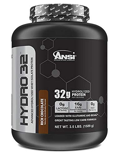 ANSI Hydro 32 Hydrolyzed Whey Isolate Protein Chocolate 3.5 Lb