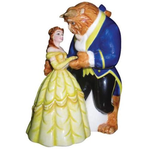 Westland Giftware Life According to Disney Princesses Beauty and the Beast Dance 4-Inch Magnetic Salt and Pepper Shakers