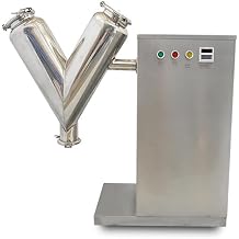 MXBAOHENG V Type Dry Powder Mixer Particle Blender Granual Mixing Machine 5.6L 4kg V-14, 110V