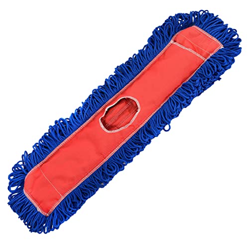 alpine industries microfiber mop replacement head - commercial mop refills for extra clean floors (24 in, single pack)