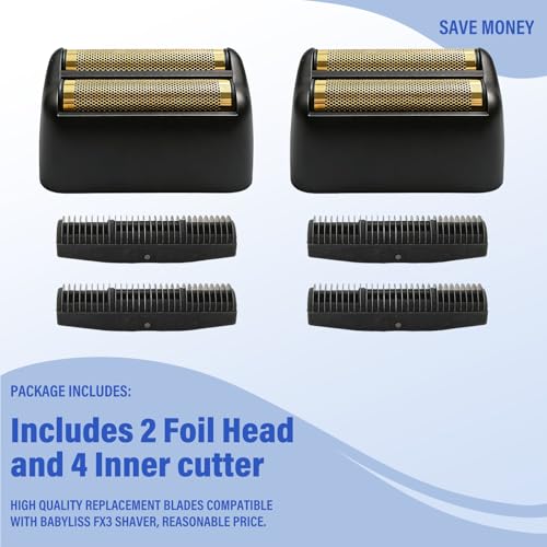 Image of Replacement Head and Blades Compatible with BaByliss Pro FX3 Foil Shaver
