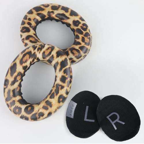 Almohadillas de repuesto Adhiper para auriculares inalámbricos Bose 700/NC700 | Almohadillas extra duraderas de cuero proteico para NC700, con espuma viscoelástica, antitranspirantes y reducción de ruido, estampado leopardo miniatura 7