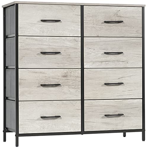 LYNCOHOME Dresser for Bedroom, 8 Drawer Dresser for Closet, Hallway, Fabric Dresser for Kids, Sturdy Steel Frame, Lightweight and Movable Chest of Drawer, Wooden Top LYNCOHOME Dresser for Bedroom, 8 Drawer Dresser for Closet, Hallway, Fabric Dresser for Kids, Sturdy Steel Frame, Lightweight and Movable Chest of Drawer, Wooden Top