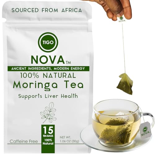 FRESH Premium Moringa Herbal Tea Bags, 100% Natural & Plant-Based...
