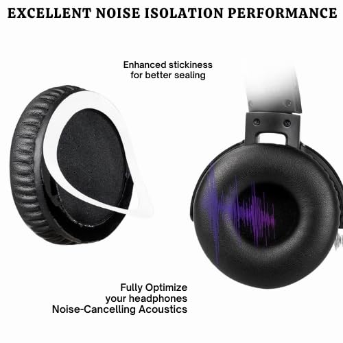 Image of Skypearll Replacement Earpads for Sony WHXB700 /WH XB700 Wireless Extra Bass Bluetooth Headphones, Ear Pads Cushions with High-Density Noise Isolation Foam, Softer Protein Leather (Black)
