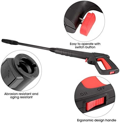 Bosch Aquatak 125 Spare Parts--Pressure Wash Gun Quick Connect Pressure Washer Gun High Pressure Clip-on Spray Water Washer 16Mpa High Pressure Washer Clipon Spray Water Jet Fit for AQT Black&Decker