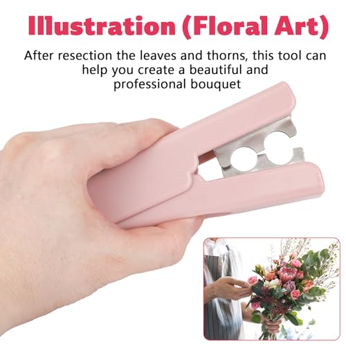 Herramienta para quitar espinas de rosa, color rosa miniatura 6