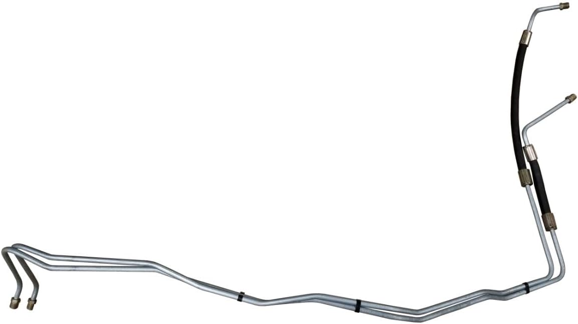 Inline Tube Compatible with 1996-02 Chevrolet/Pontiac Camaro/Firebird V6 3.8L 4L60E 5/16" Transmission Cooler Lines 2pc, OE Steel