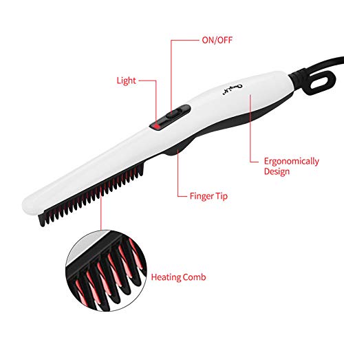 Cepillo alisador eléctrico OZK para barba y cabello miniatura 6