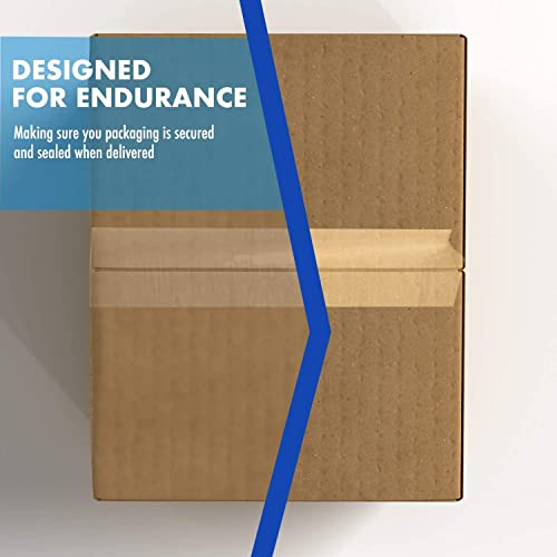 MARKQ Clear Packing Tape | 2 inches x 50 yards Strong Heavy Duty Packaging Tape for Sealing Parcel Boxes, Moving Boxes Houses, Large Postal Bags, Office Supplies [6 Rolls]