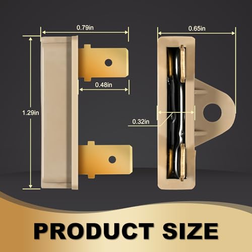 WP3196548 Oven Thermal Fuse Compatible With Kenmore Kitchenaid Maytag Whirlpool Range Oven Replacement Parts, Thermal Fuse Replacement 3196548 313214 3147620 504857 PS11740991 AP6007866 EAP11740991 by MTZUL - Image 2