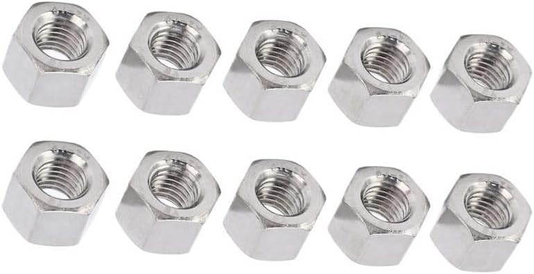 Generic M12 Connector Nuts Rod Coupling Nut Durable 304 Stainless Steel Firm Fixing Heavy for Repair