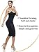 KHAYA Full Slip for Women Lingerie Under Dress Basic Spaghetti Strap Slips Undergarment Nightwear Camisole Sexy Chemise Black