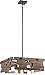 Kichler Lighting 44228AVI Cuyahoga Mill Rustic Chandelier Pendant Light, Reclaimed Wood, Anvil Iron