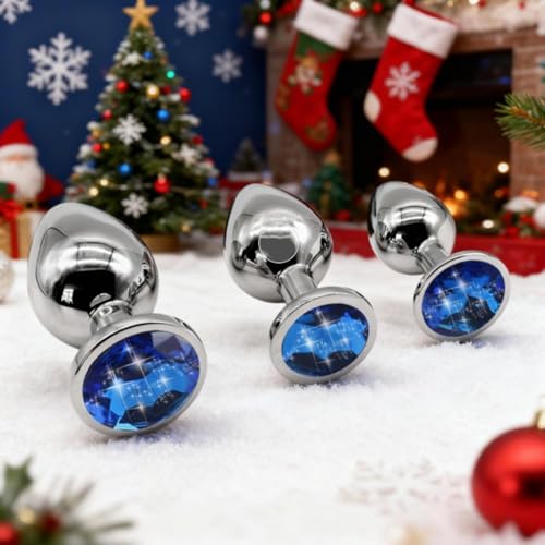 Générique Kk04-3 Tailles De Produit Lisse En Acier Inoxydable (Bleues Diamant) Adaptées Aux Jeux De Nuit Pour Hommes Et Femmes