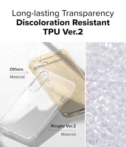 Image of Ringke Fusion Matte Compatible with Samsung Galaxy S25 Plus Case Cover Anti Fingerprint Hard Back Soft Flexible TPU Bumper Scratch Resistant Natural Form S25 Plus Back Cover - Matte Clear