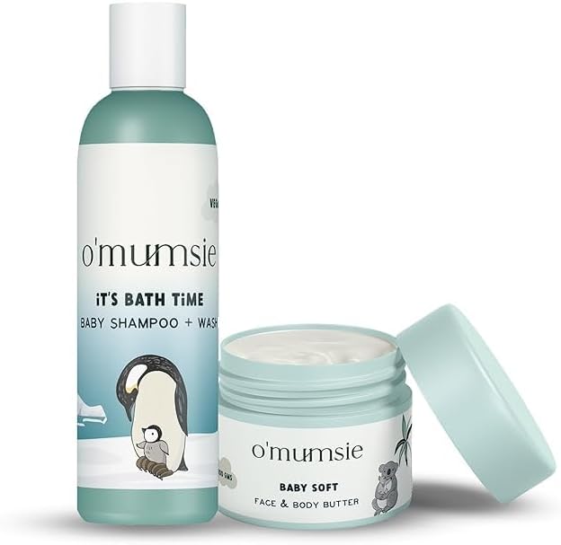 Travel Kit for Babies | Face & Body Butter (50 gm) 1.76 oz Baby Wash + Shampoo (50 ml)