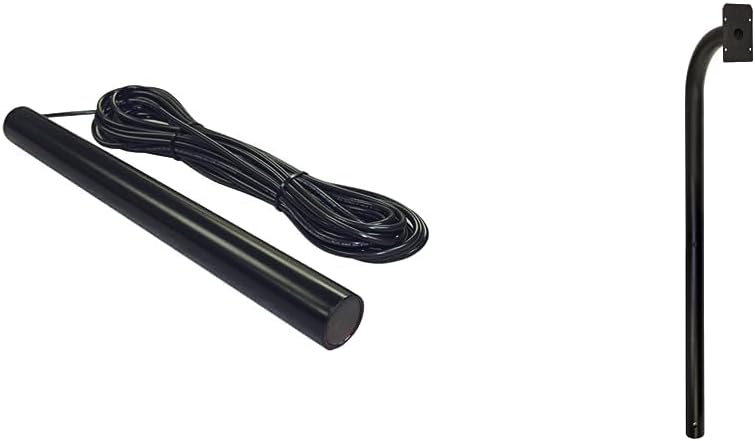 50 Ft. Driveway Vehicle Sensor (FM138) for Mighty Mule Automatic Gate Opener, Mighty Mule (FM100) Powder Coated Black Keypad Mounting Post, 22