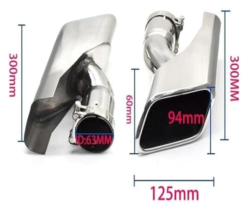 Silenciador de escape diésel premium para Land Rover Sport L320 de acero 2