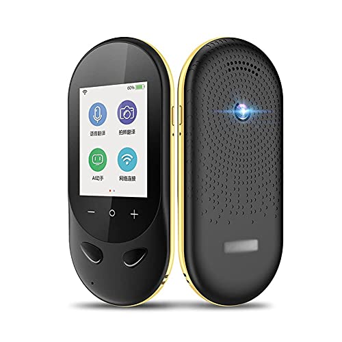 Traducteur de langue instantané T8S portable traducteur vocal bidirectionnel écran tactile noir
