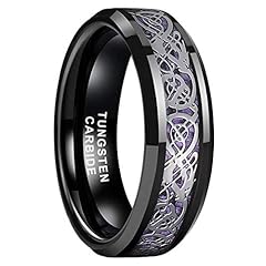 6mm Purple Based Silver Dragon