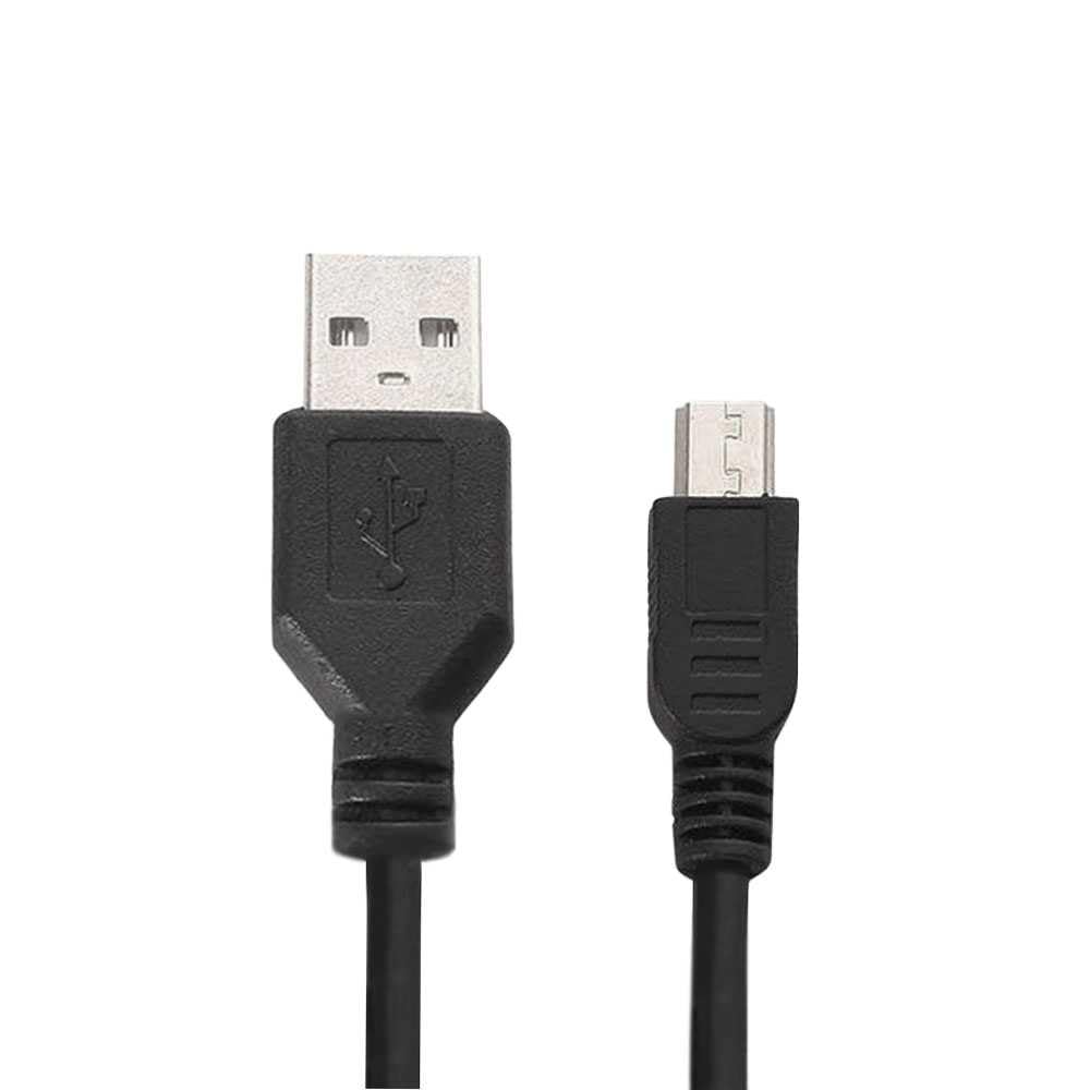 Cavo USB 2.0 a Mini Tipo B 4 Pin Maschio 70 cm Nero per MP3 MP4 MP5 GPS GoPro Hero 3/+/HD