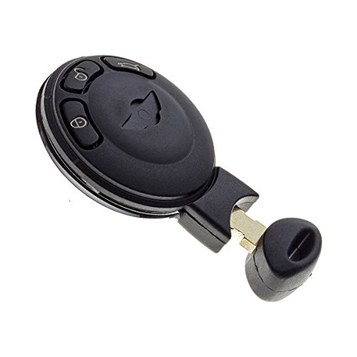 JONGO - Coque de Clé avec Lame Compatible avec Mini Cooper, Clubman, Hatch, One, Cooper D | Boitier Clef Plip Voiture Télécommande 3 Boutons