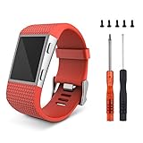 ZIGFRIAD Newest Colorful Flower Surge Bands，Soft Silicone Band with Metal Buckle Bracelet Strap...