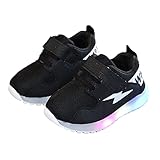 Generic Leuchtende Schuhe MäDchen Blink Schuhe Turnschuhe Jungen Sportschuhe Laufschuhe Kinder Flache Schuhe Einzelne Schuhe Outdoor Sport Kinderschuhe Freizeitschuhe mit Klettverschluss