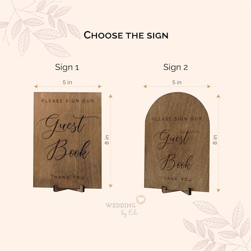Wedding By Eli Personalized Wood Letter | Wedding Guest Book thumb #6