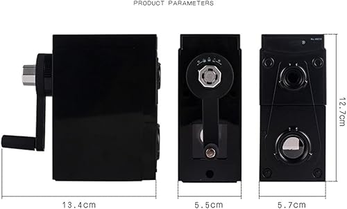 Miniatura 2 de JITEM Sacapuntas Art Special - Sacapuntas manual de acero inoxidable extendido, sacapuntas de manivela para el hogar, oficina, suministros